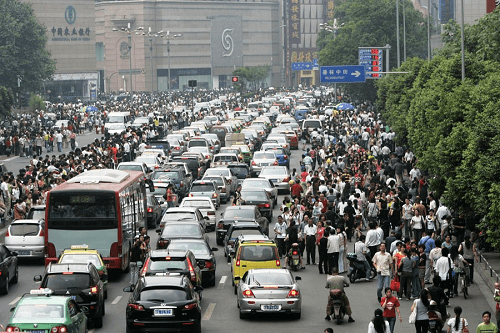 trÃ¡fico en china