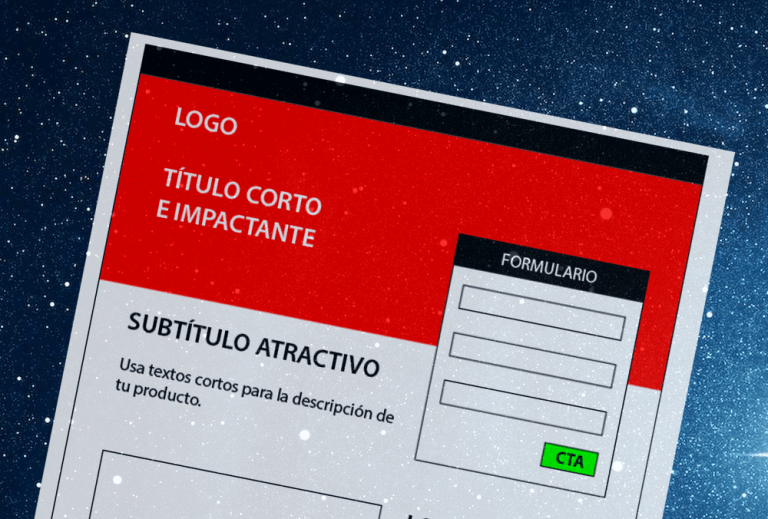 Marketing digital landing page