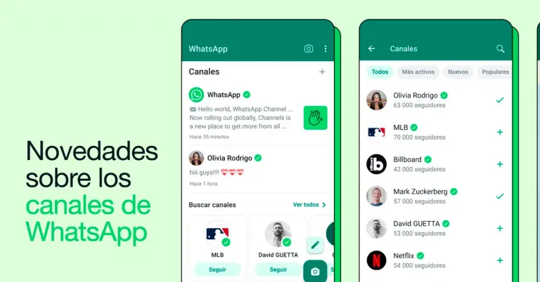 Todo sobre los nuevos canales de WhatsApp