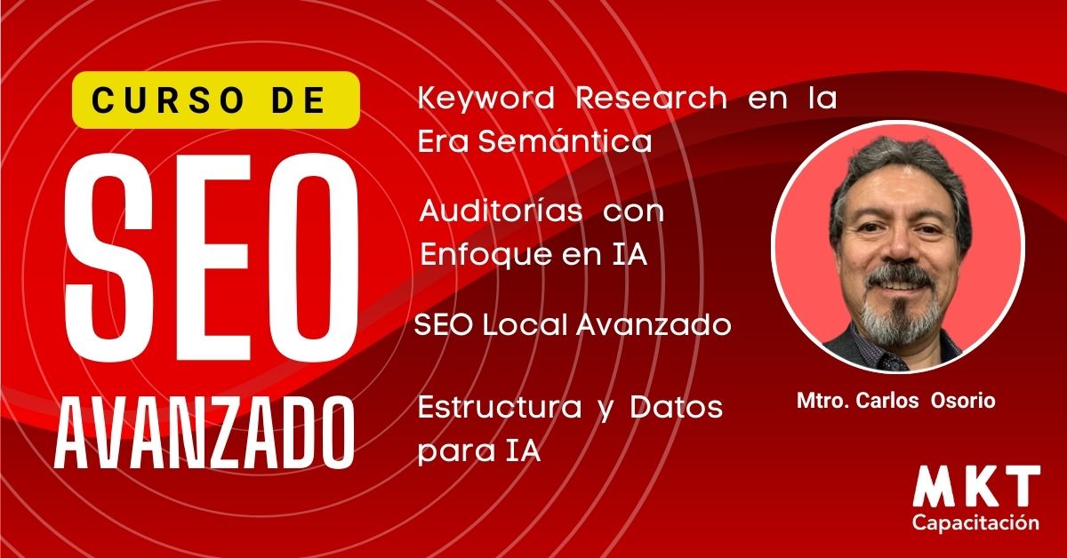 Curso avanzado de SEO e IA - MKT Capacitación
