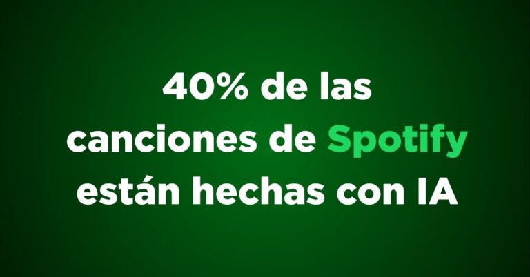 40% de las canciones de Spotify están hechas con IA